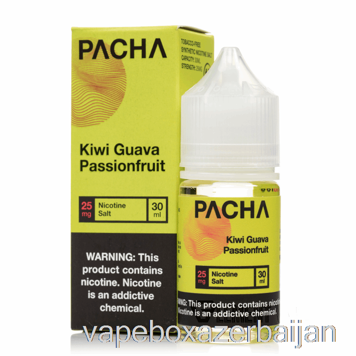 Vape Box Azerbaijan Kiwi Guava Passionfruit - Pacha Salts - 30mL 25mg